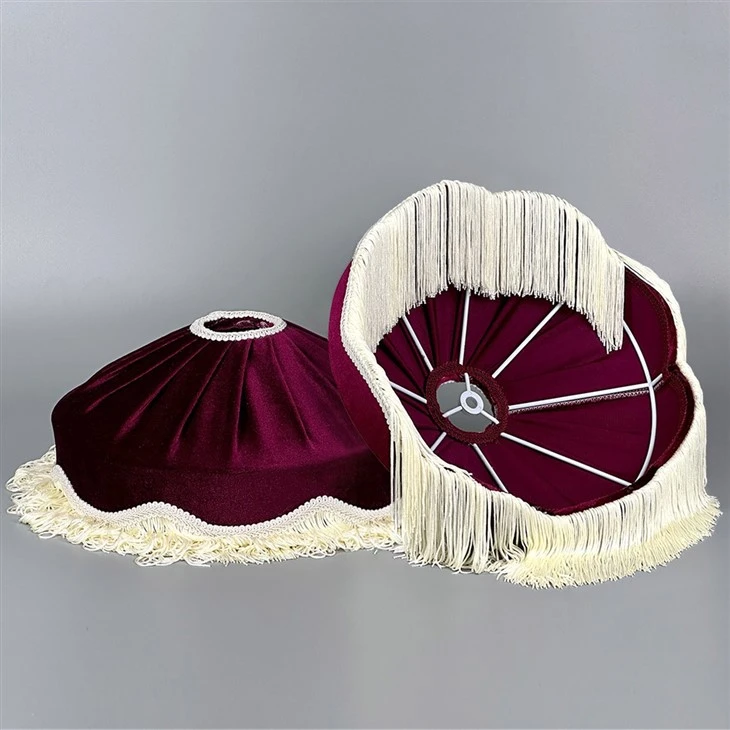 Burgundy Red Tassel Lampshade For Table Lamp best