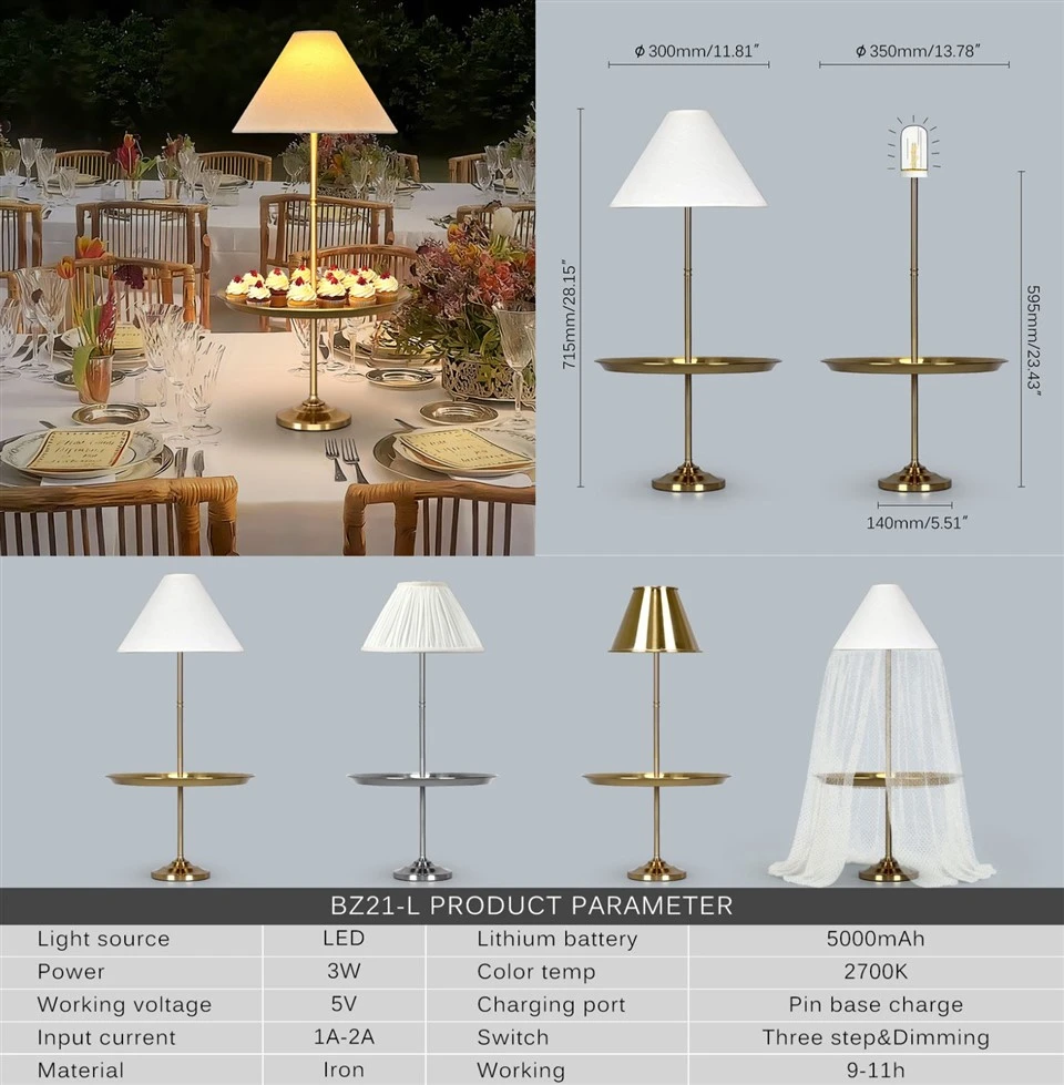 Gold Metal Plate Table Lamp Battery Operated Lamps price