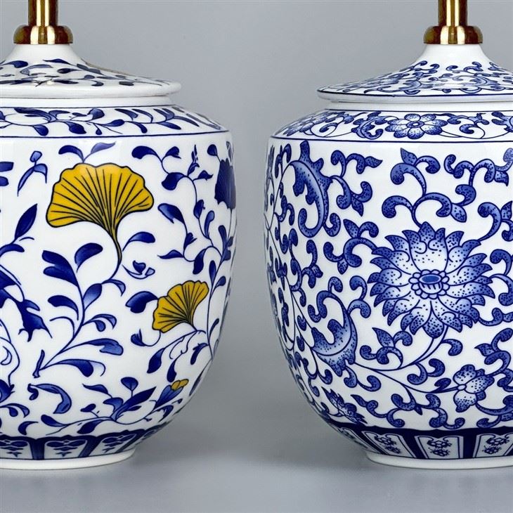 Handmade Ceramic Rechargeable Table Lamp Flower Shade high quality