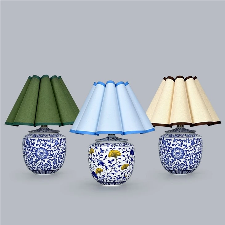 Handmade Ceramic Rechargeable Table Lamp Flower Shade best