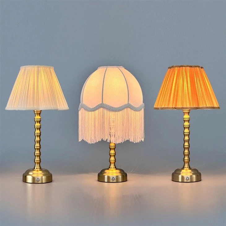 Metal Table Lamps White Shades For Cordless Rechargeable suppliers
