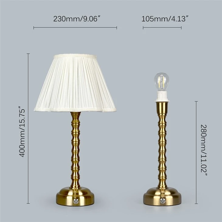 Metal Table Lamps White Shades For Cordless Rechargeable best