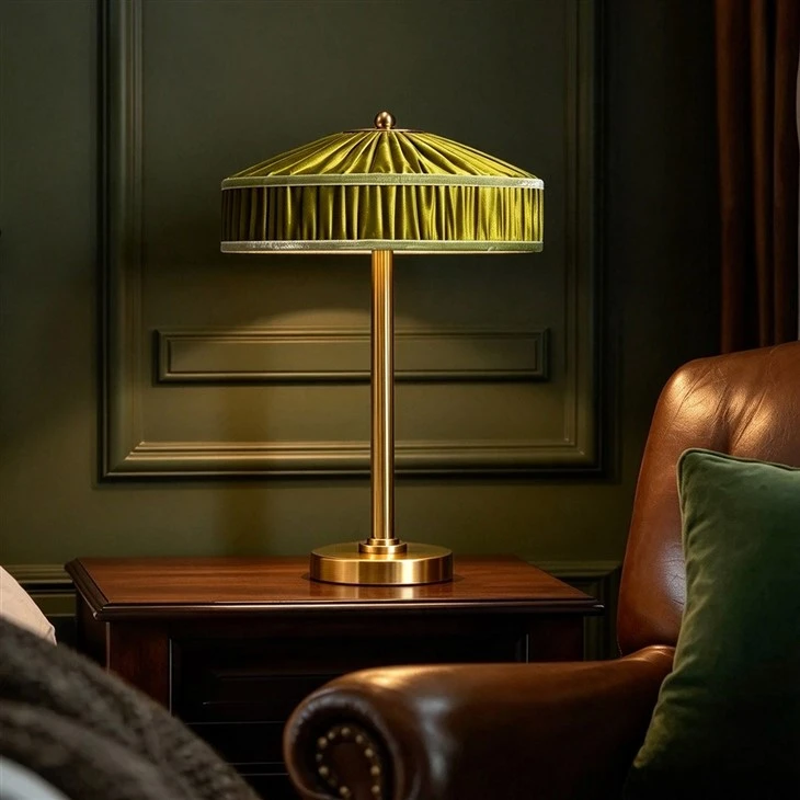 Rechargeable Table Light Green Fabric Shade best