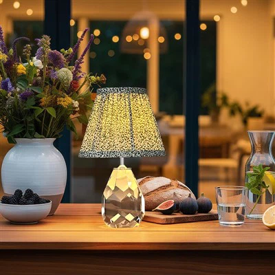 Cordless Crystal Small Table Lamps Rechargeable