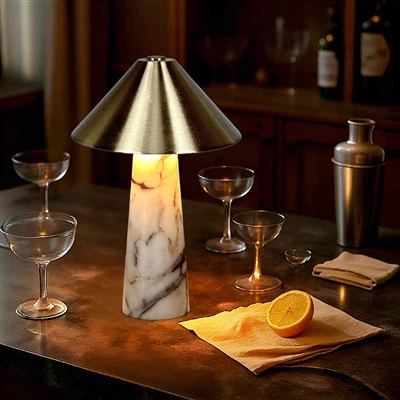 Portable Marble Touch Control Bar Wireless Table Light