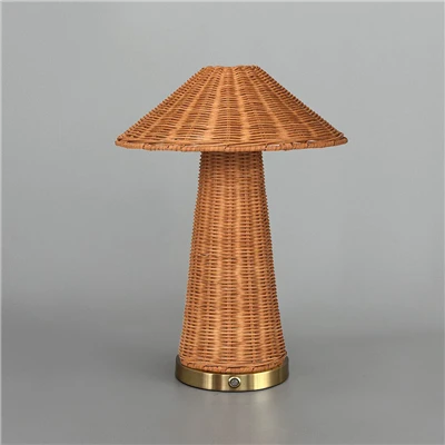Rattan Cordless Table Lamp For Decoration