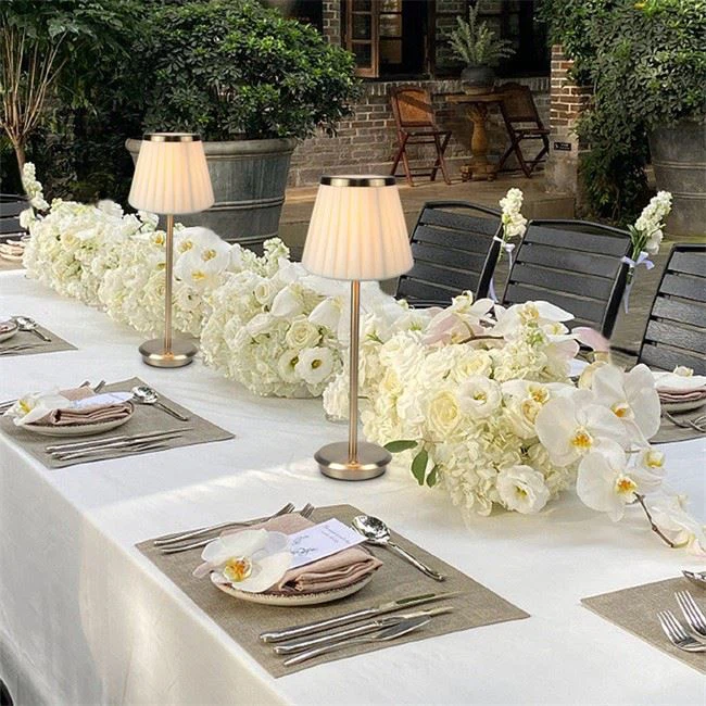 Cordless Table Lamp With Colorful Shade