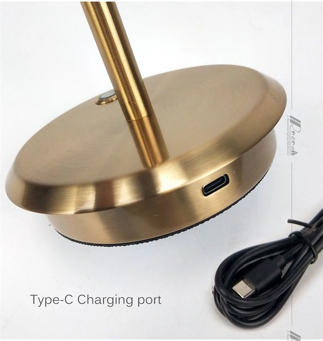 Cordless Table Lamp With Colorful Shade